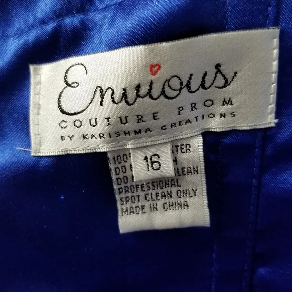 NWT Envious Formal  Strapless Prom Dress Sz 16  C2 - Picture 7 of 7